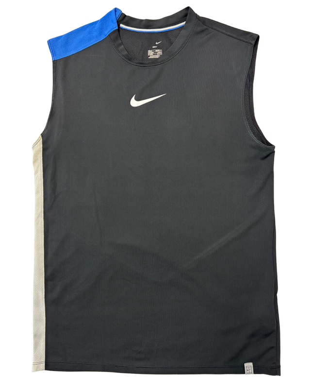 Nike Dri-FIT Black & Blue Sleeveless Training Jersey