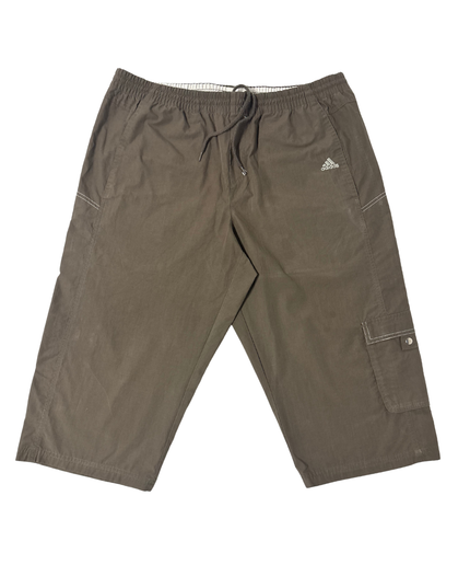Adidas Utility Pocket Brown 3/4 Cargo Shorts - L | Waist: 34"