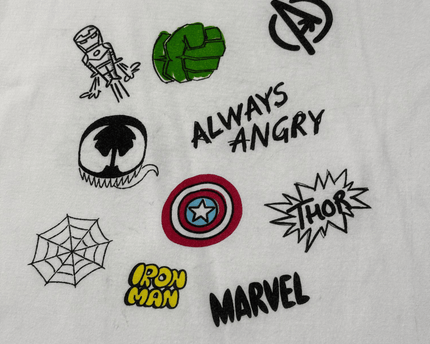 Marvel Avengers by Nap Chief Graphic T-Shirt