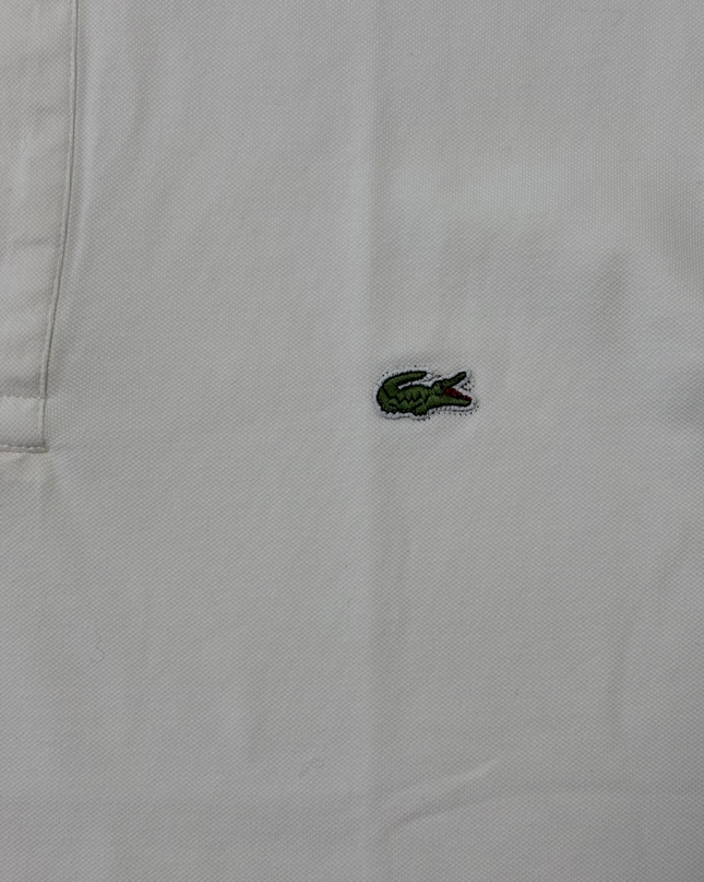 Lacoste Classic White Piqué Polo Shirt - M
