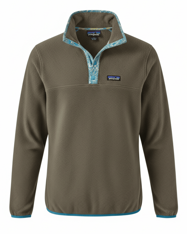 Patagonia Brown Snap-T Lightweight Synchilla Fleece Pullover