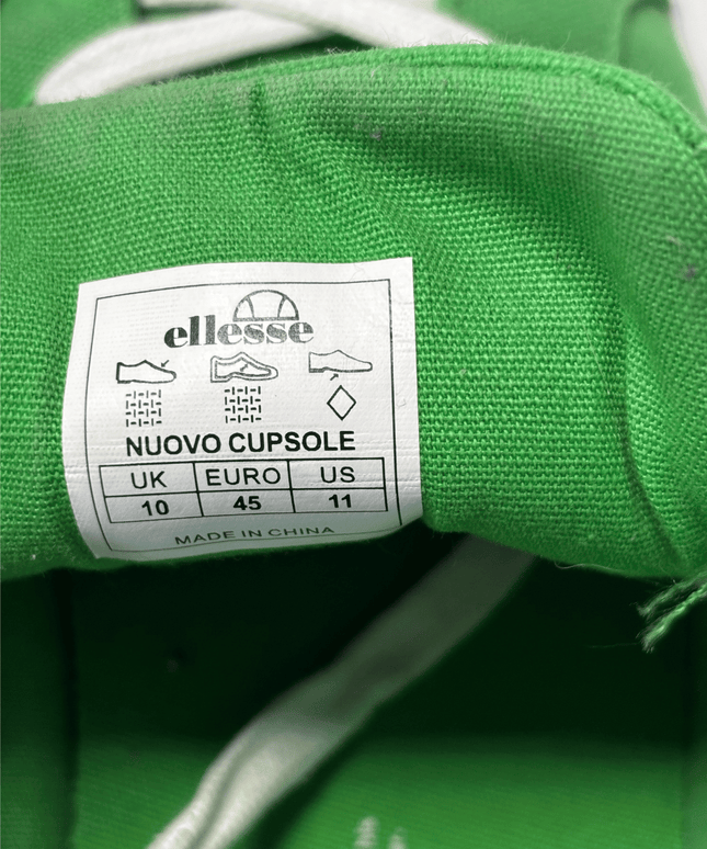 Ellesse Nuovo Cupsole Canvas Low-Top Sneakers | Green | EU 45