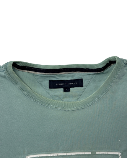 Tommy Hilfiger NYC USA Graphic Mint Green Cotton T-Shirt - M