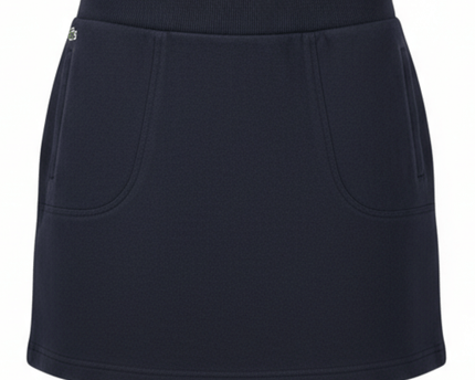 Lacoste x Roland Garros Navy Fleece A-Line Mini Skirt
