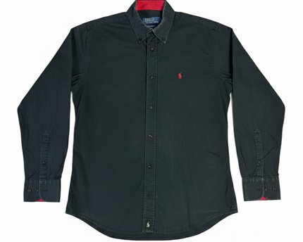 Polo by Ralph Lauren Men's Black Slim Fit Button-Down Shirt