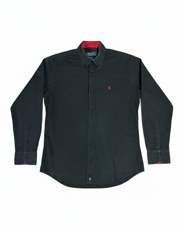 Polo by Ralph Lauren Men's Black Slim Fit Button-Down Shirt
