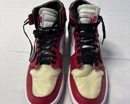 Nike x Off-White Red Chicago Jumpman High Top Sneakers