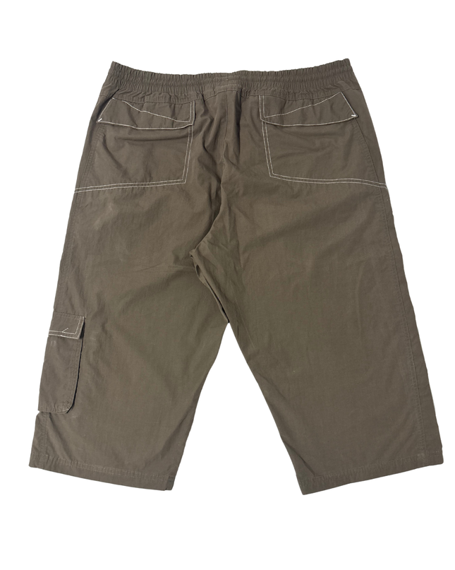 Adidas Utility Pocket Brown 3/4 Cargo Shorts - L | Waist: 34"