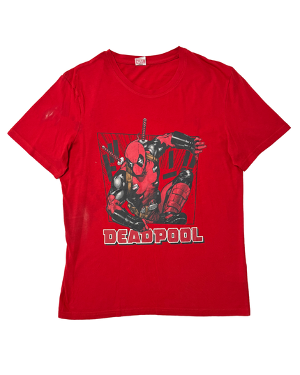 Marvel Deadpool Red Comic Graphic T-Shirt - M