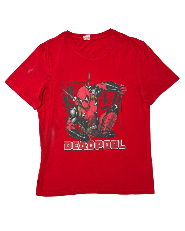 Marvel Deadpool Red Comic Graphic T-Shirt - M