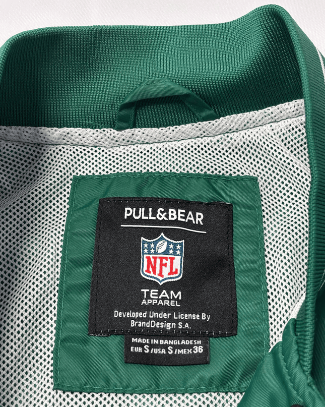 Pull&Bear New York NFL Jets Green Varsity Bomber Jacket