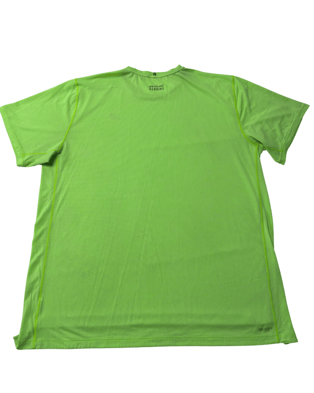 New Balance Running Performance Neon Green Sports T-Shirt