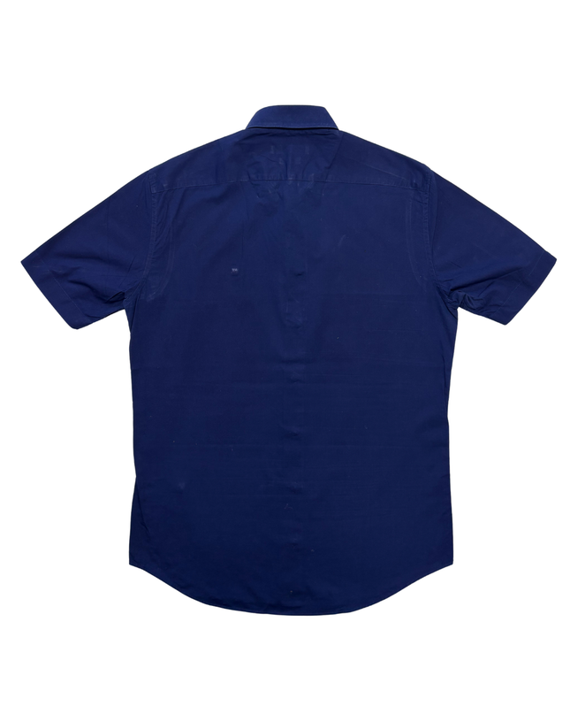 Tommy Hilfiger Tailored Navy Blue Short-Sleeve Shirt - M