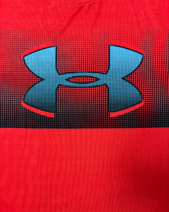 Under Armour Loose Fit Red & Black Gradient Performance T-Shirt