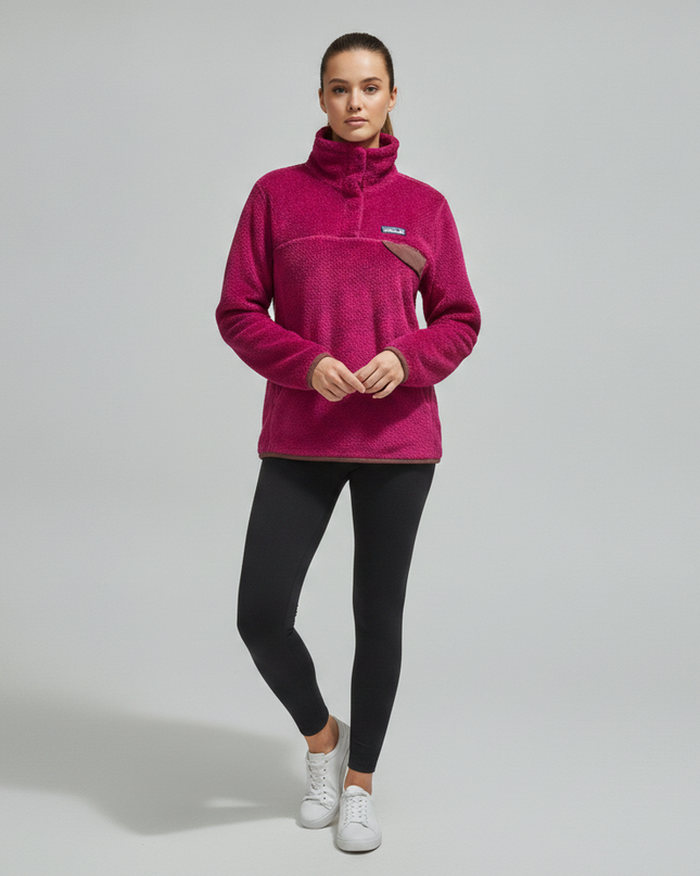 Patagonia Magenta Re-Tool Snap-T Fleece Pullover