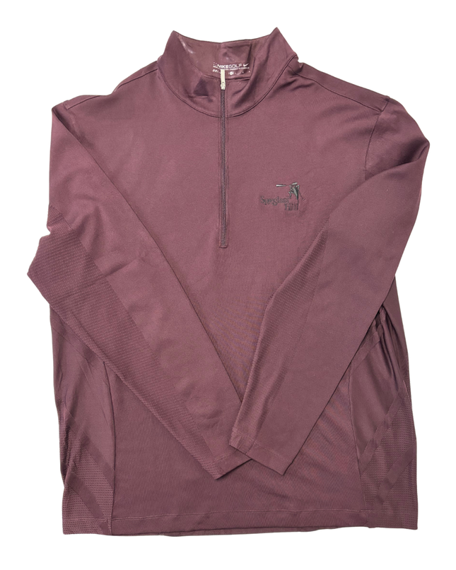 Nike Golf Spyglass Hill Burgundy Dri-FIT 1/4 Zip Pullover - XXL