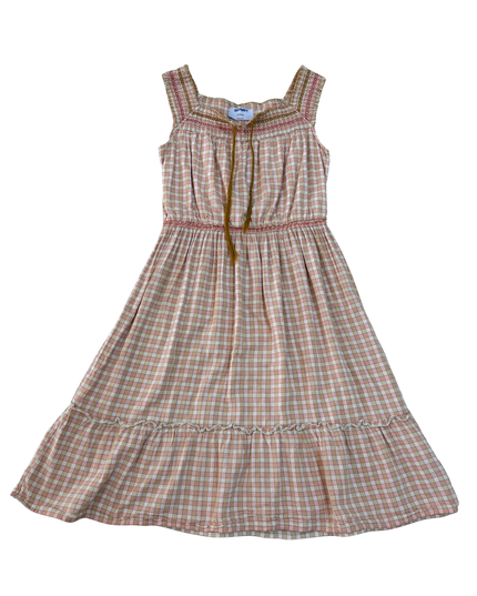 Old Navy Smocked Gingham Midi Dress - XS