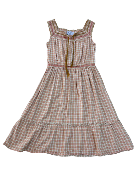 Old Navy Smocked Gingham Midi Dress - XS
