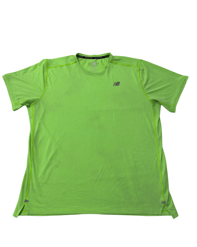New Balance Running Performance Neon Green Sports T-Shirt