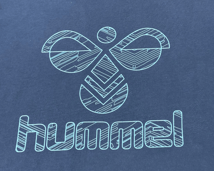Hummel Navy Graphic Logo T-Shirt