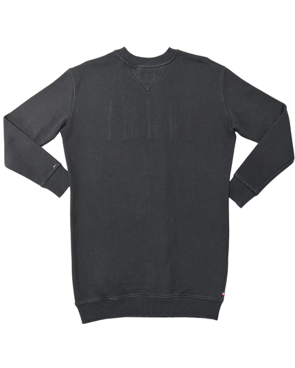 Tommy Hilfiger Denim Black Logo Embroidered Sweatshirt