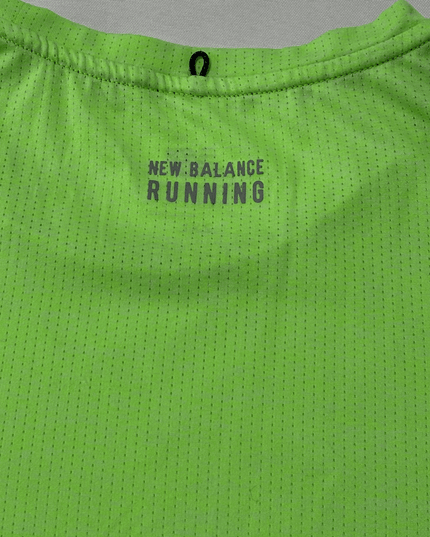 New Balance Running Performance Neon Green Sports T-Shirt
