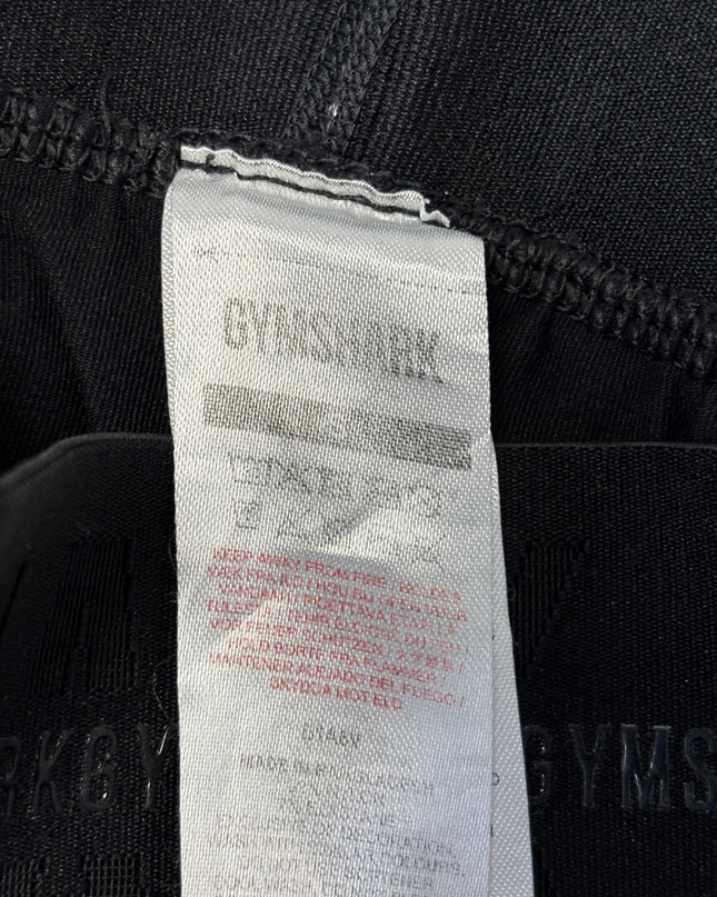 Gymshark Seamless All-Over Logo Print High-Waist Black Leggings
