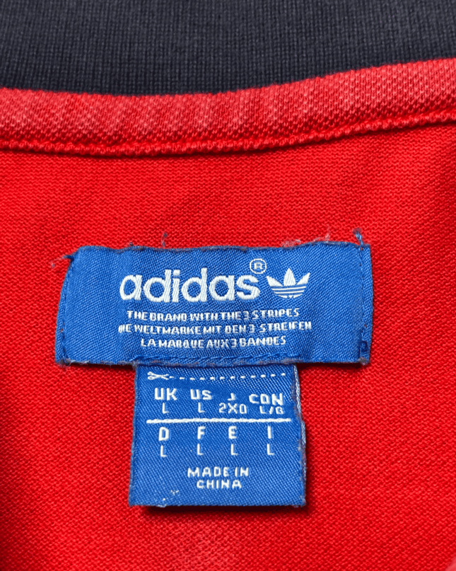 Adidas Originals Red Trefoil Piqué Polo Shirt