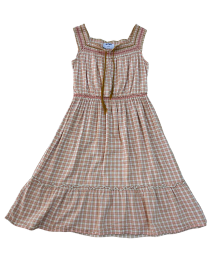 Old Navy Smocked Gingham Midi Dress - XS