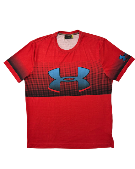 Under Armour Loose Fit Red & Black Gradient Performance T-Shirt