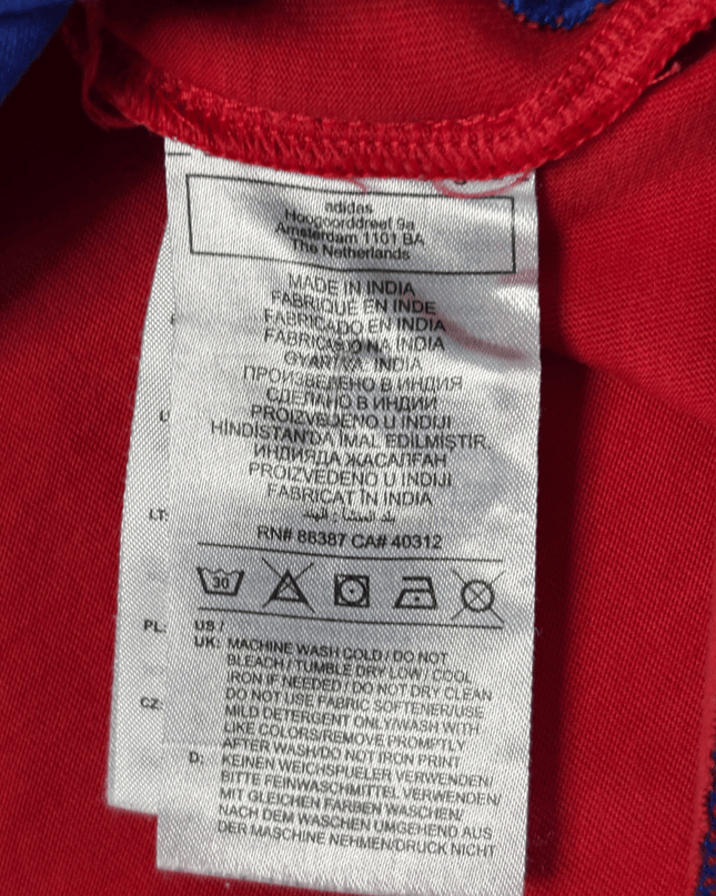 Adidas Youth Colorblock Navy/Blue/Red Performance T-Shirt