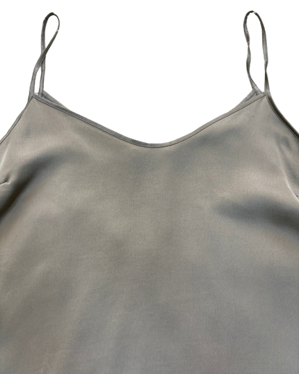 Zara Minimal Grey Spaghetti Strap Tank - S
