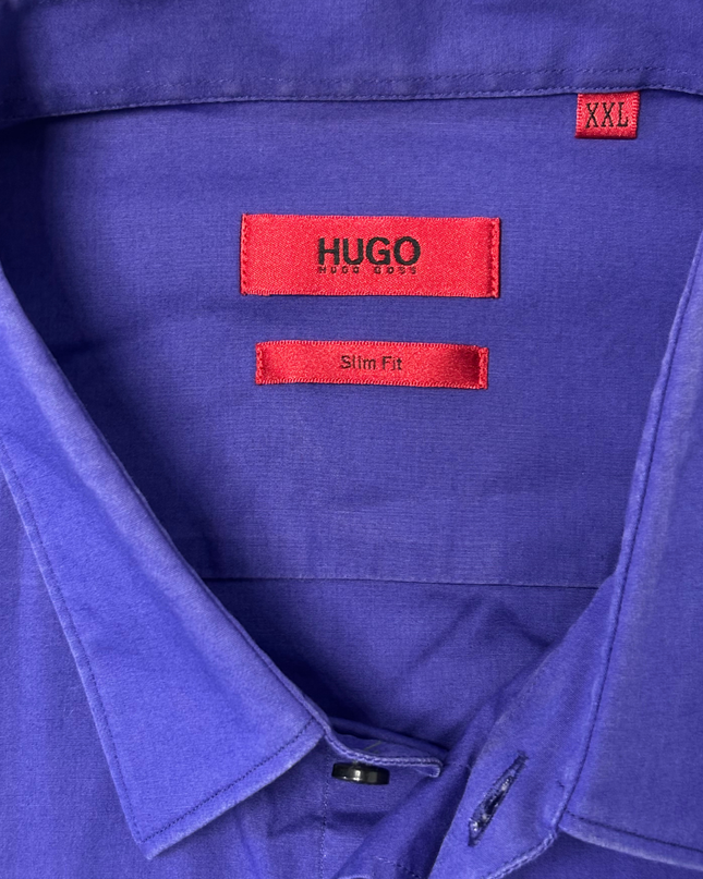 Hugo Boss Slim Fit Deep Indigo Long-Sleeve Shirt