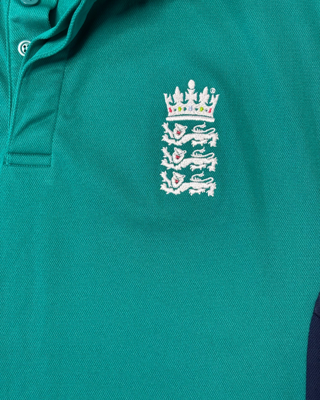 Adidas Climacool England Green/Navy Cricket Team Polo Shirt