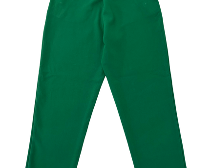 Zara High-Waisted with Gold Button Detail Green Trousers
