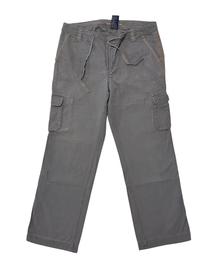 Bum Equipment Gray Cargo Utility Pants - L | Waist: 34"
