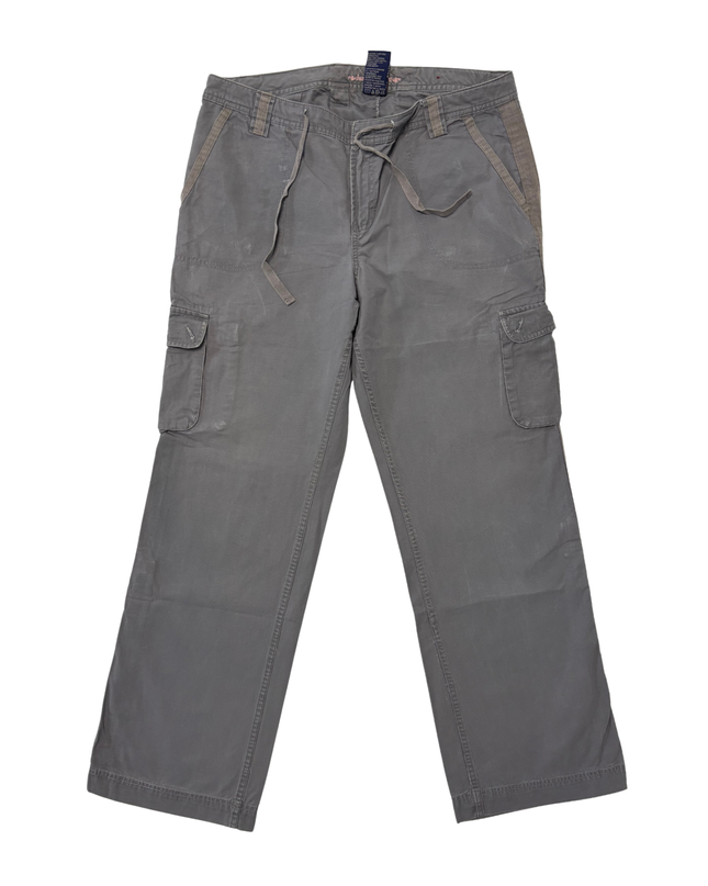 Bum Equipment Gray Cargo Utility Pants - L | Waist: 34"