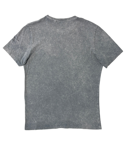 Next Crafted Individual Acid Wash Grey Tribal Lion Graphic T-Shirt - M