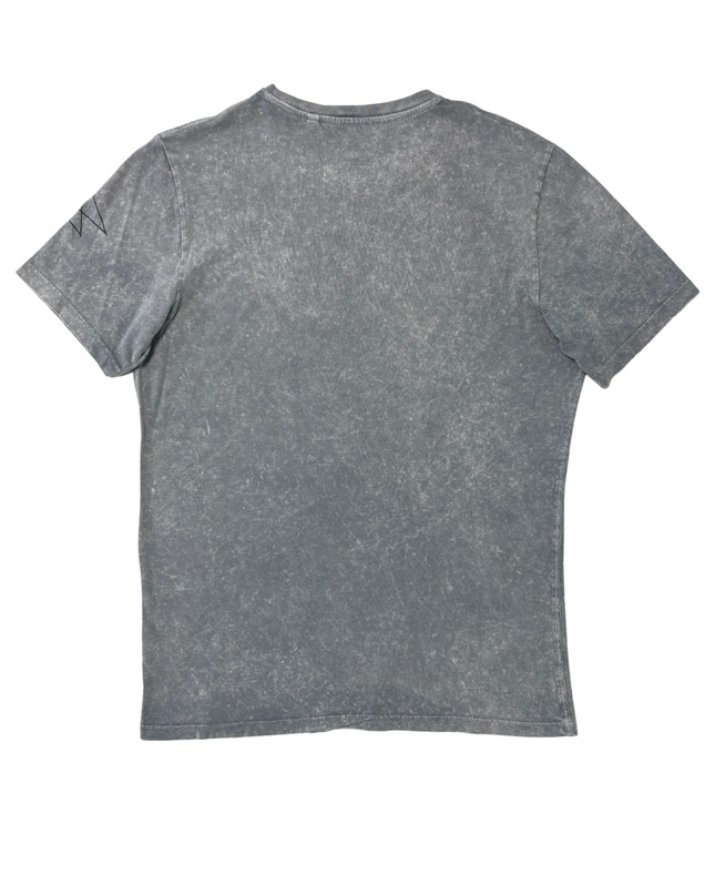 Next Crafted Individual Acid Wash Grey Tribal Lion Graphic T-Shirt - M