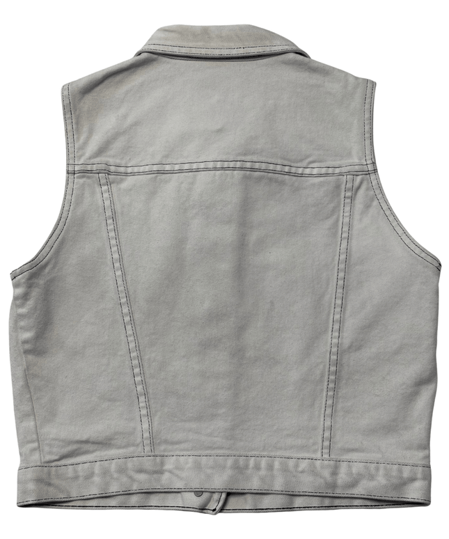 Guess Jeans by Georges Marciano Vintage Grey Denim Vest