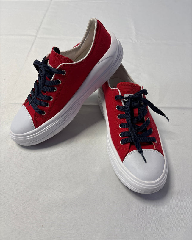 U.S. Polo Assn. Red Canvas Low Top Sneakers
