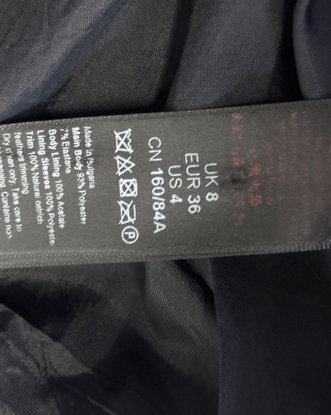 Topshop Polka Dot Feather Trim Blazer and Trousers Set