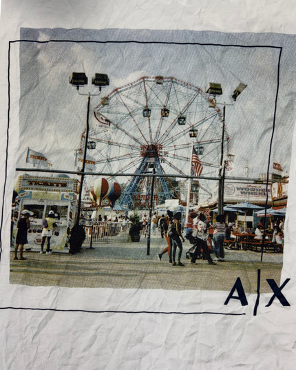 Armani Exchange Graphic Ferris Wheel T-Shirt - M