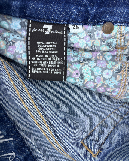 7 For All Mankind - Distress Flared Jeans - L | Waist: 30