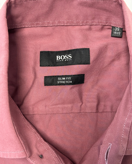 Hugo Boss Slim Fit Stretch Rosy Pink Dress Shirt