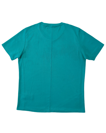 Adidas Running Teal Performance Reflective 3-Stripes T-Shirt