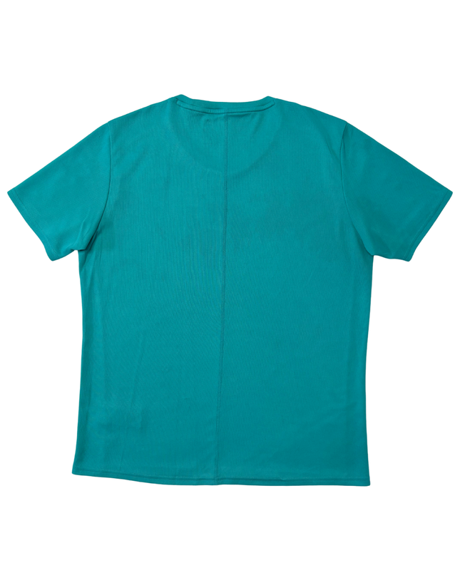 Adidas Running Teal Performance Reflective 3-Stripes T-Shirt