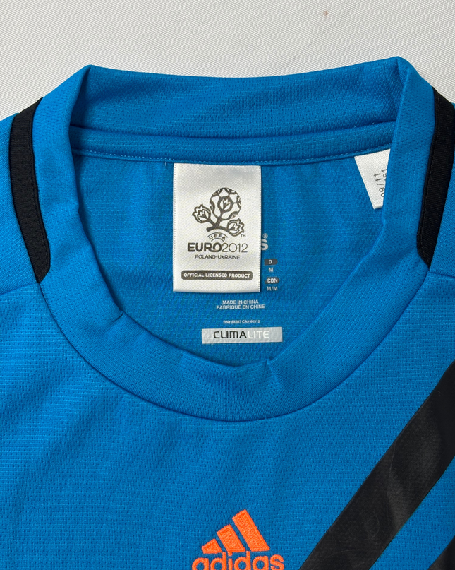 Adidas UEFA Euro 2012 Blue Climalite Football Training Jersey