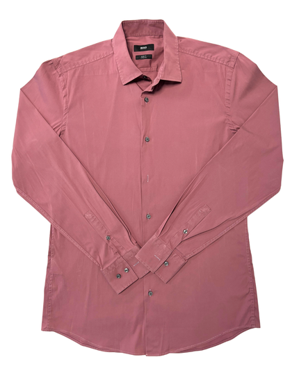 Hugo Boss Slim Fit Stretch Rosy Pink Dress Shirt