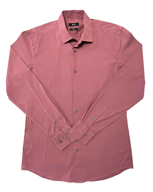 Hugo Boss Slim Fit Stretch Rosy Pink Dress Shirt